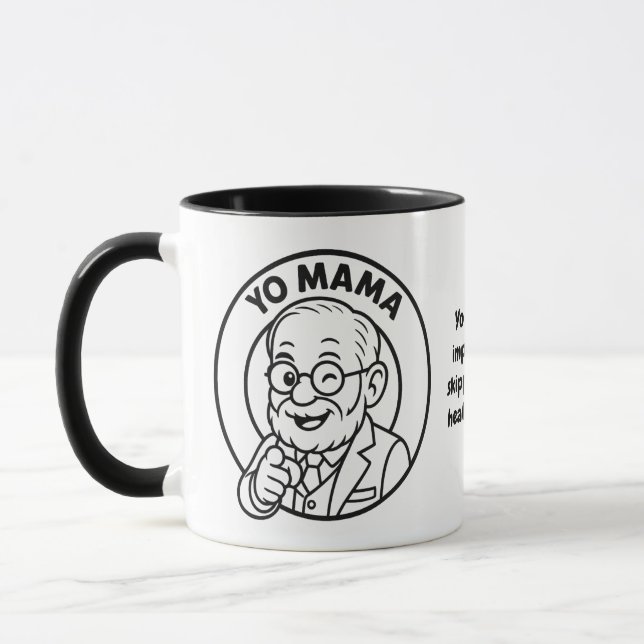 Yo Mama Therapy Joke Mug – Impatient healing  Mugg (Vänster)