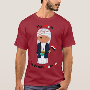 YO MANAR - Jag kommer från Jemen - Lusj Humor T Shirt