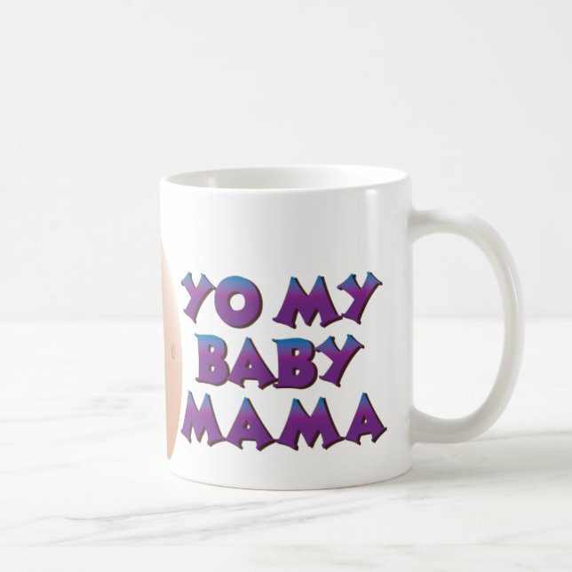 YO MIN BABYMAMMOR - personlig med namn Kaffemugg (Höger)