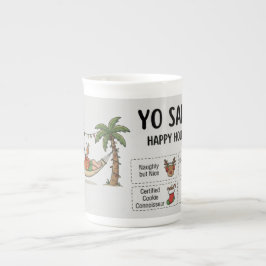 Yo Santa Funny Summer Christmas Tropical Holiday Benporslin Mugg