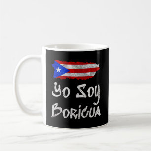 Yo Soy Boricua Gift Island of Puerto Rico Flagga T Kaffemugg