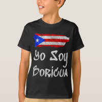 Yo Soy Boricua Gift Island of Puerto Rico Flagga T