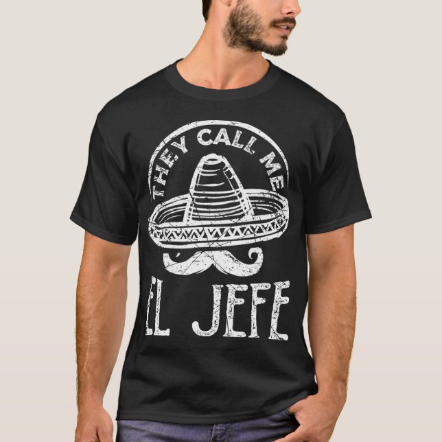 Yo Soy El Jefe Dia de Los Muertos Mexikanska dagen T Shirt (Framsida)