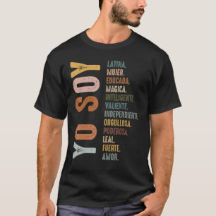 Yo Soy Hispanic Mujer Latina Camisa De Latina Chin T Shirt