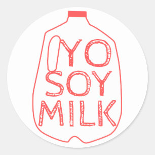 Yo Soy Mjölk Runt Klistermärke