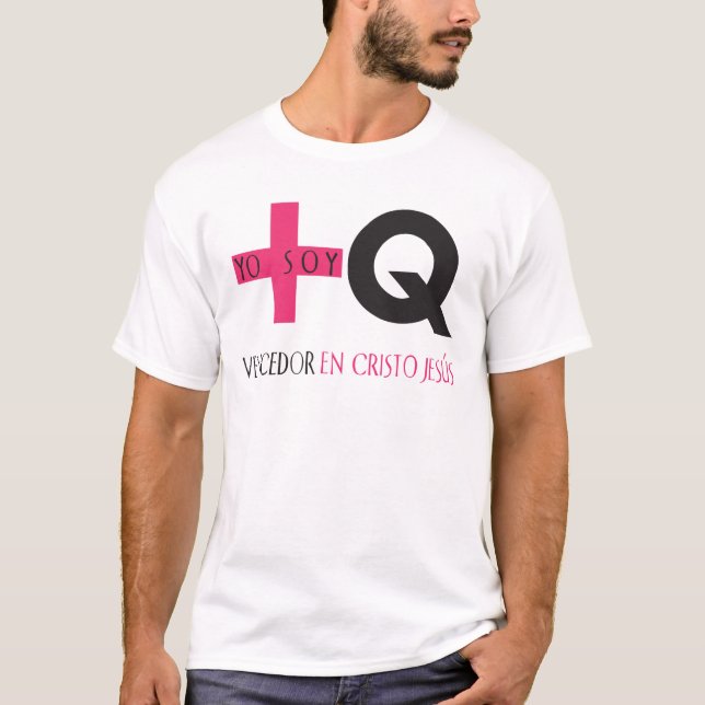 Yo SoyMás Que Vencedor en Cristo Jesús T Shirt (Framsida)