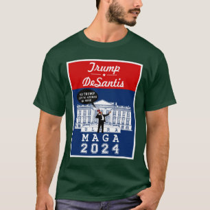 YO TRUMP DESANTIS 2024 Whitehouse Ultra MAGA T Shirt