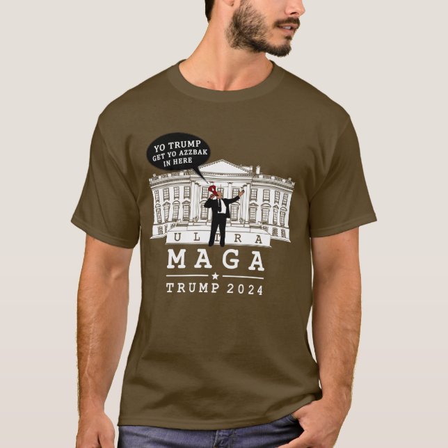 YO TRUMP KOM BAK 2024 ULTRA MAGA T SHIRT (Framsida)