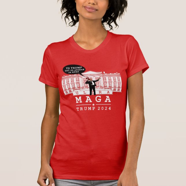 YO TRUMP KOM BAK 2024 ULTRA MAGA T SHIRT (Framsida)