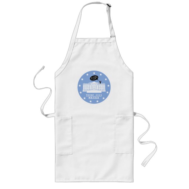 YO TRUMP - WHITEHOUSE LONG APRON LÅNGT FÖRKLÄDE (Framsidan)