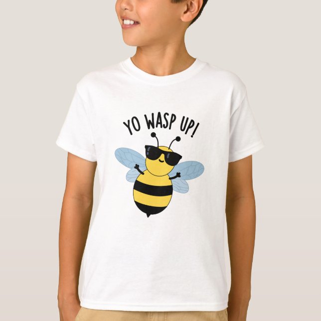 Yo Wasp Up Funny Kryp Pun T Shirt (Framsida)