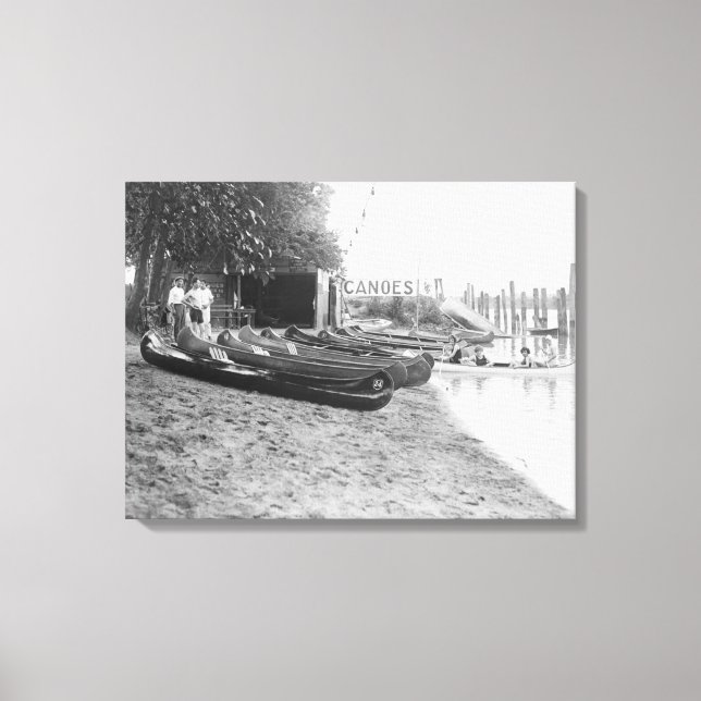 Yocum Canoe House, Arlington Beach Park Canvastryck (Framsida)