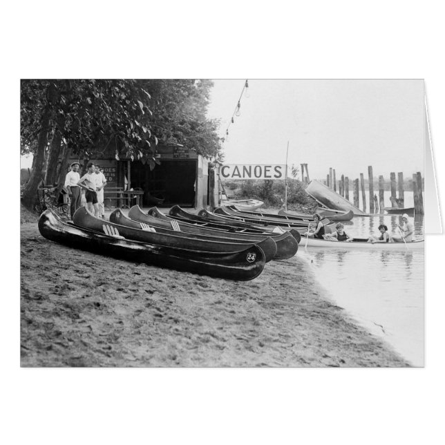 Yocum Canoe House Hälsningskort (Framsidan Horizontal)