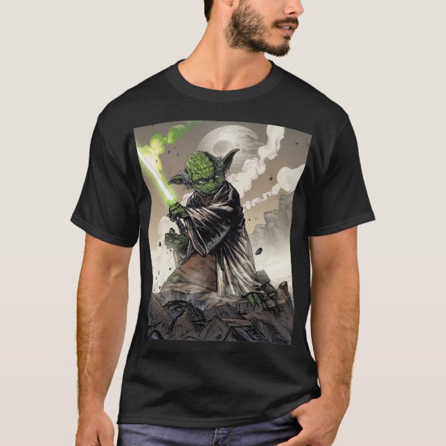 Yoda – Master of the Force T Shirt (Framsida)