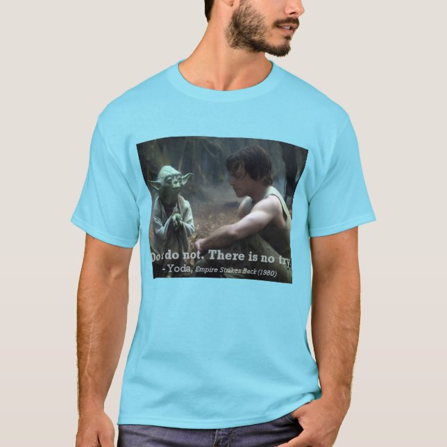 Yoda och skywalkerskjorta t shirt (Framsida)