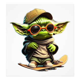 Yoda Skate Fototryck