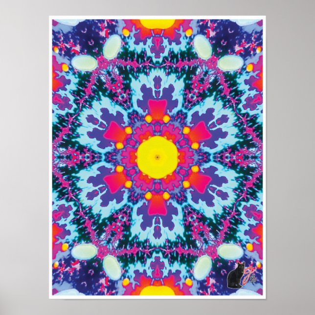 Yodel Kinetic Collage Kaleidoscope Poster (Framsidan)