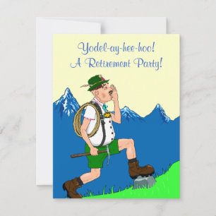 Yodeler Yodeling Announcing Pension Inbjudningar