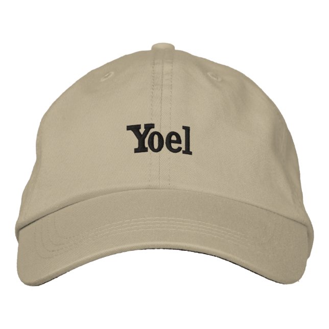 "Yoel" Herrnamn Broderat, Broderad Keps (Framsida)