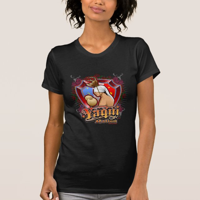 Yoeme för tshirt för Yaqui hjortdansare Tee (Framsida)