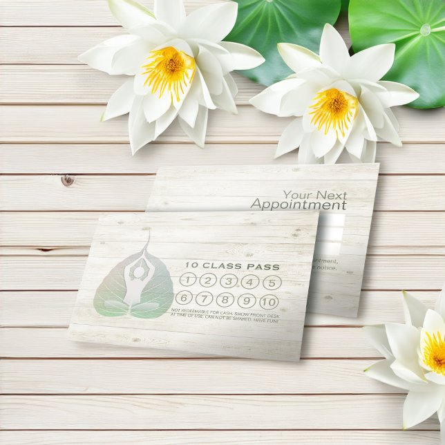Yoga 10 Class Pass Loyalty Möte Bodhi Löv Lojalitetskort (Skapare uppladdad)