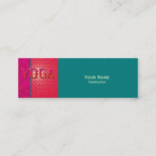 Yoga 1 - Business, profilkort Mini Visitkort