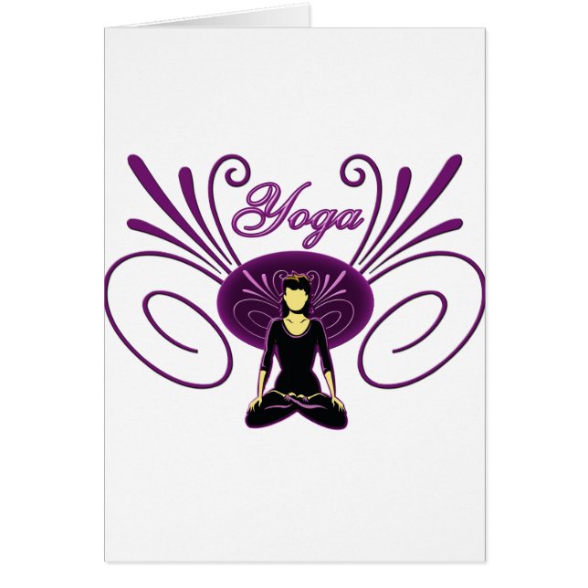 Yoga #1 hälsningskort (Framsidan)