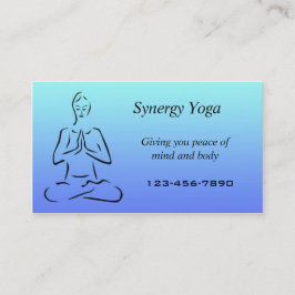 Yoga affärskort visitkort