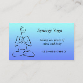 Yoga affärskort visitkort