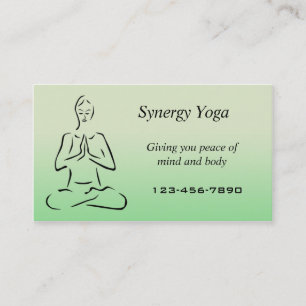 Yoga affärskort visitkort