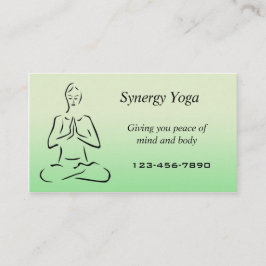 Yoga affärskort visitkort