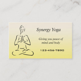 Yoga affärskort visitkort