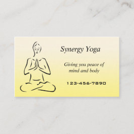 Yoga affärskort visitkort