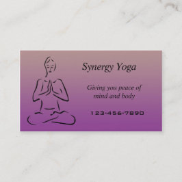 Yoga affärskort visitkort