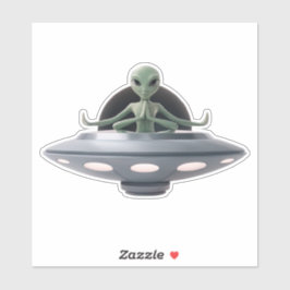 Yoga Alien Klistermärken