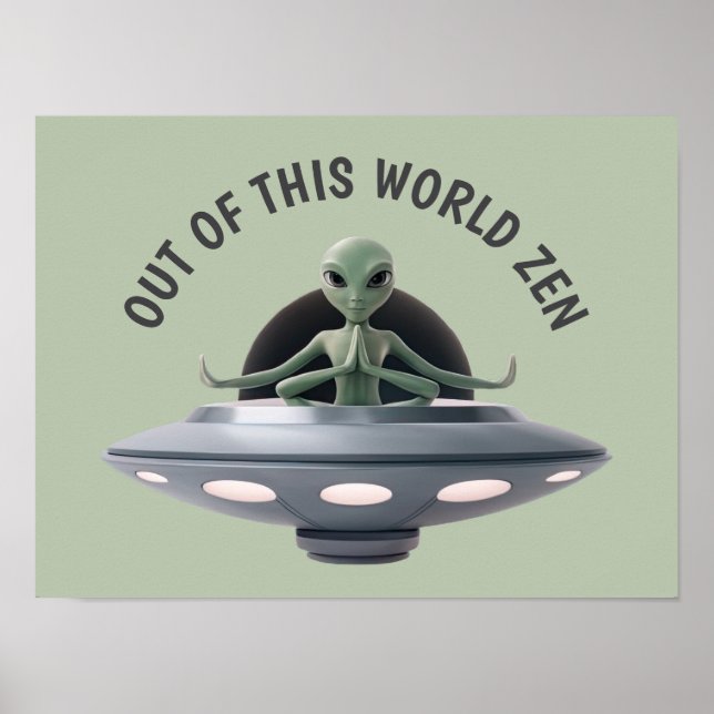 Yoga Alien Poster (Framsidan)