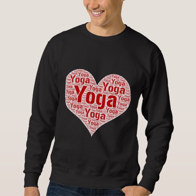 Yoga Älskare 17 Lång Ärmad Tröja (Framsida)