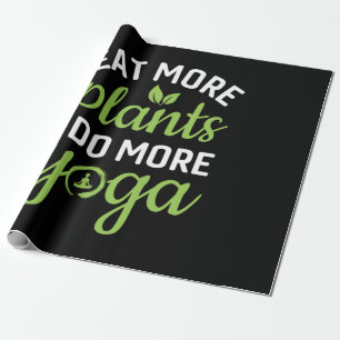 Yoga Älskare Ät fler växter gör mer Yoga Presentpapper