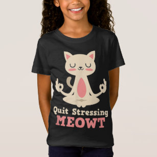 Yoga Älskare-gåvor till kvinnor - Cute Cat Yoga M T Shirt