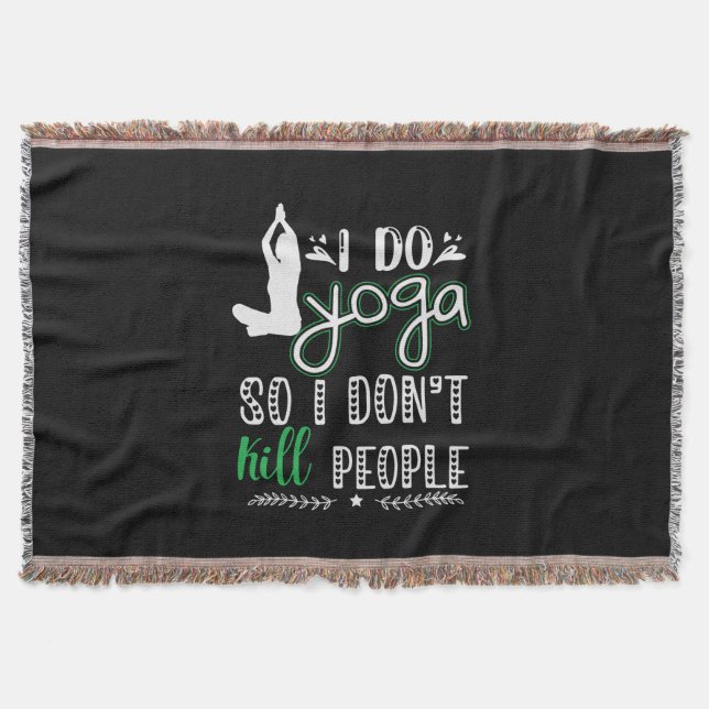 Yoga Älskare | I Do Yoga Filt (Framsidan)