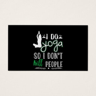 Yoga Älskare I Do Yoga Visitkort