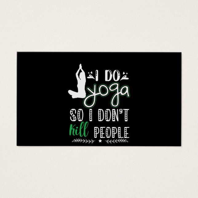 Yoga Älskare | I Do Yoga Visitkort (Framsidan)