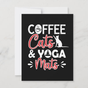 Yoga Älskare Kaffe- och yogapumater Anteckningskort