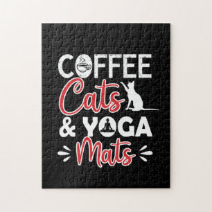 Yoga Älskare Kaffe- och yogapumater Pussel