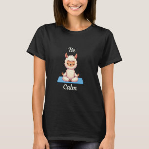 Yoga Älskare - Om - mindhet - söt Llama - Namas T Shirt