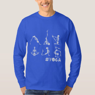 Yoga Älskare Shirt Hemdekret Skeleton Yoga T