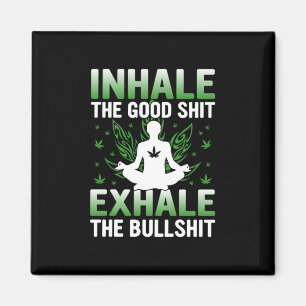 Yoga Älskare Yoga Inhale Bra Magnet