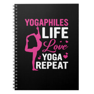 Yoga Älskare Yoga Life Kärlek Yoga Repeat Anteckningsbok
