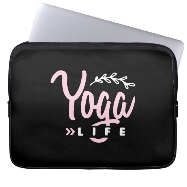 Yoga Älskare | Yoga Life Laptop Fodral (Framsidan)