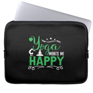 Yoga Älskare | Yoga make Me Lycklig Laptop Fodral